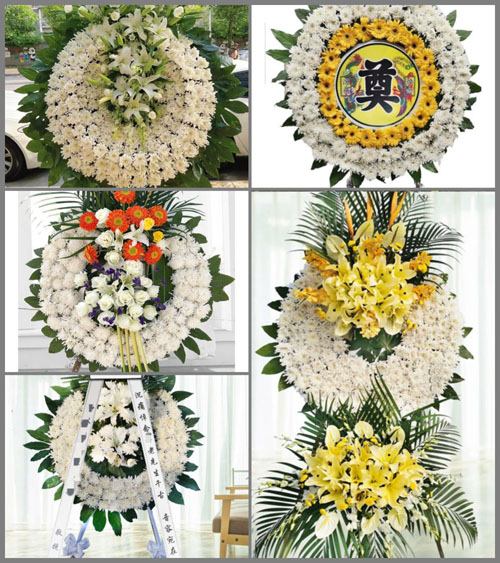 安徽阜阳市临泉县谢集乡岳庄村花圈速递